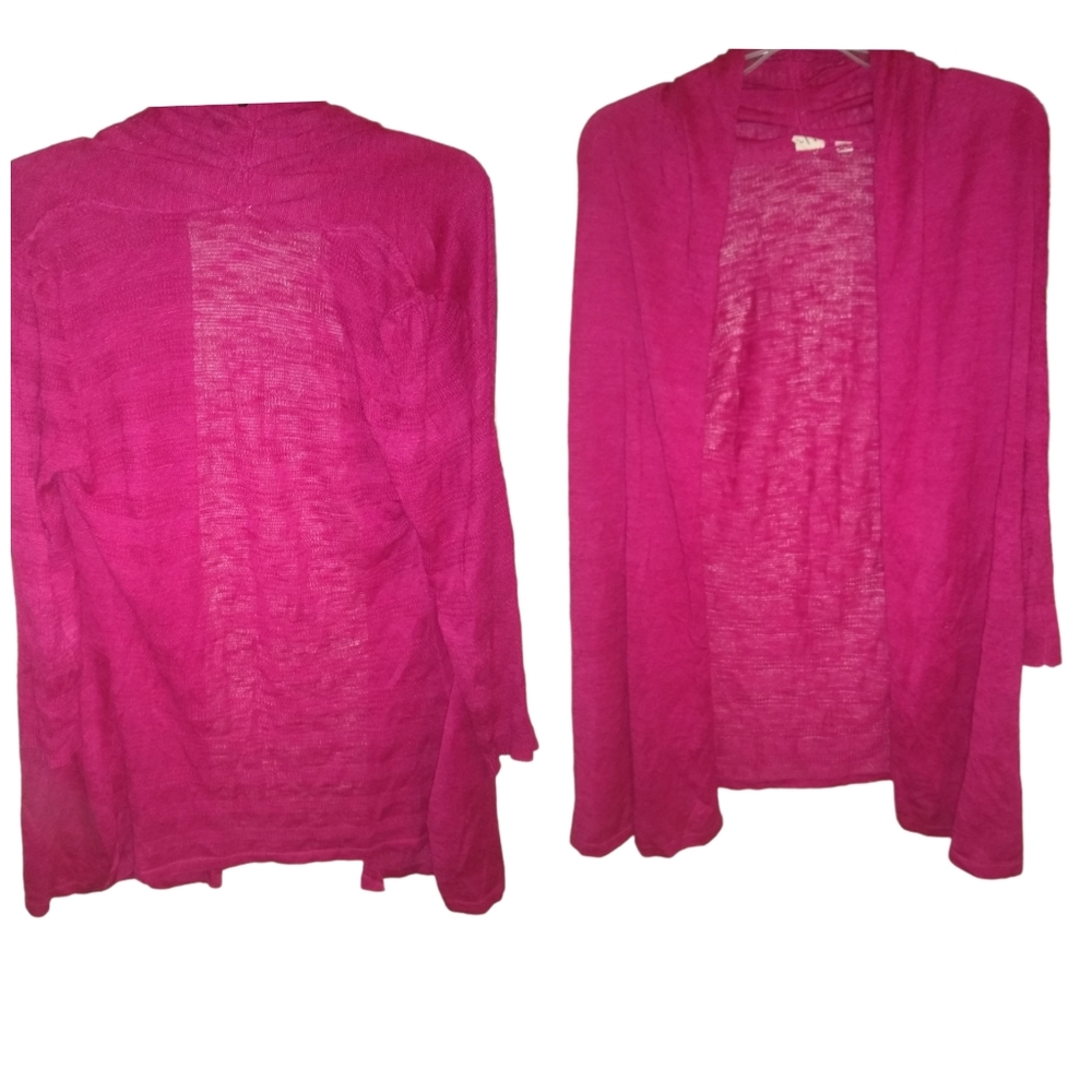 Anthropologie yellow bird pink cardigan size small